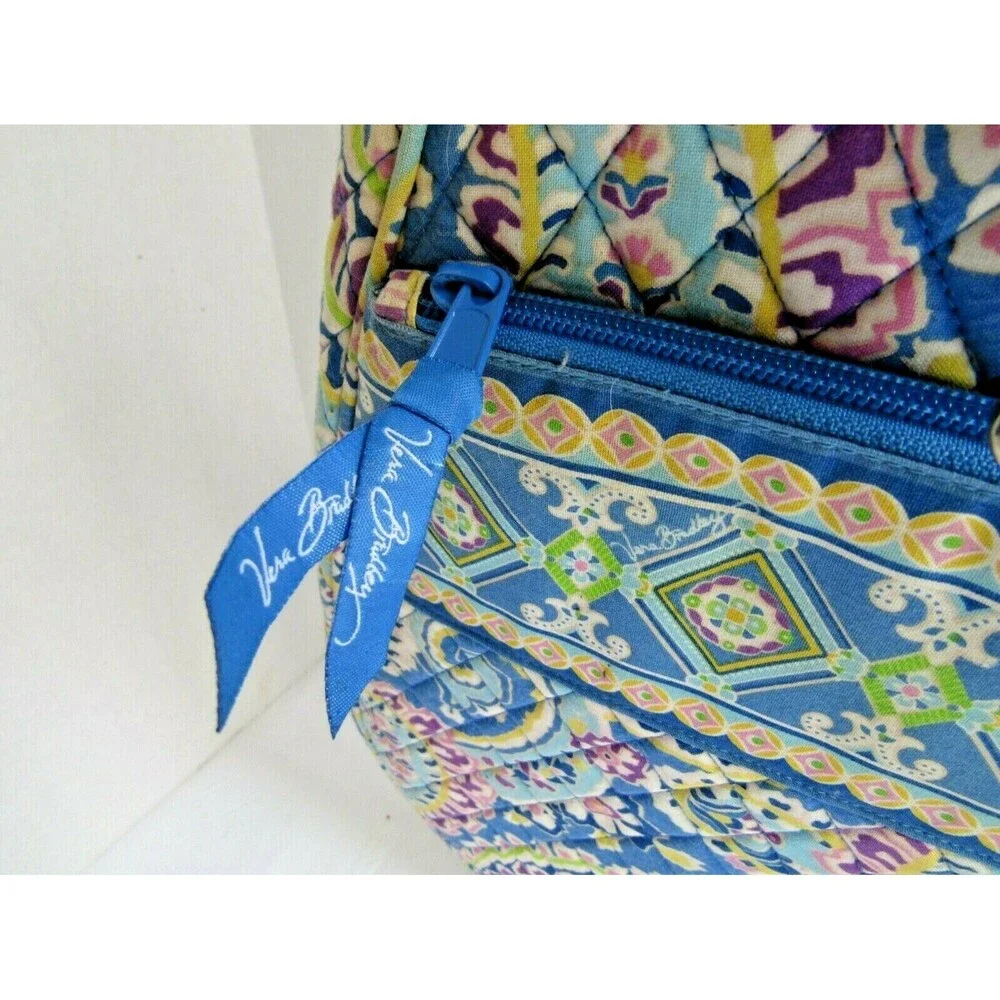 Vera Bradley Tennis Racquet Cover Blue Paisley Capri Maggie Removable Strap